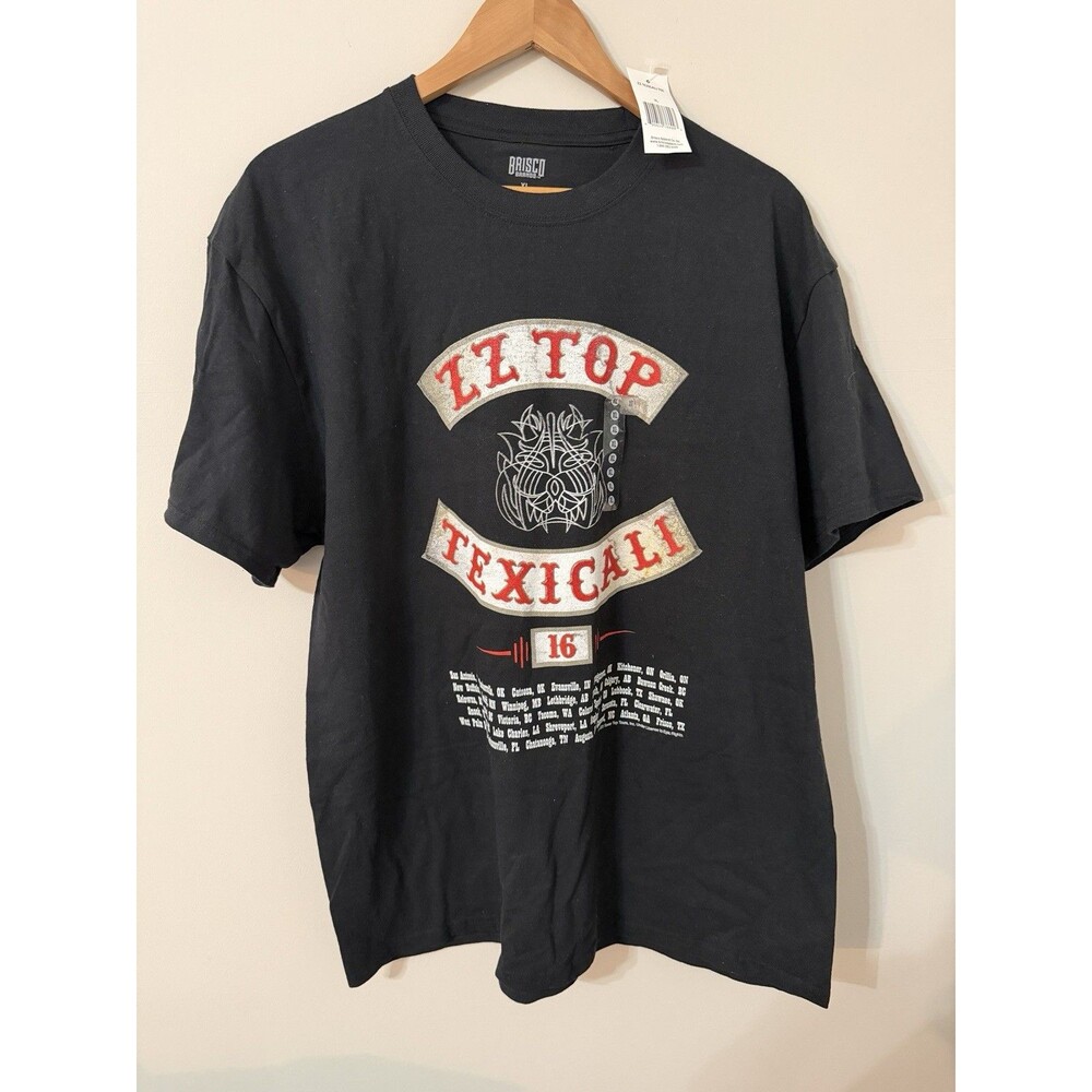 ZZ Top Texicali Black T-Shirt Size XL by Brisco Brands New With Tags Mens Tee